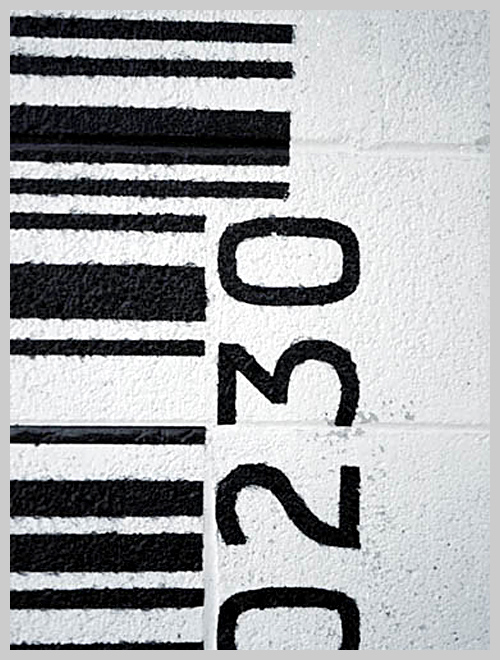 detail barcode graffiti 