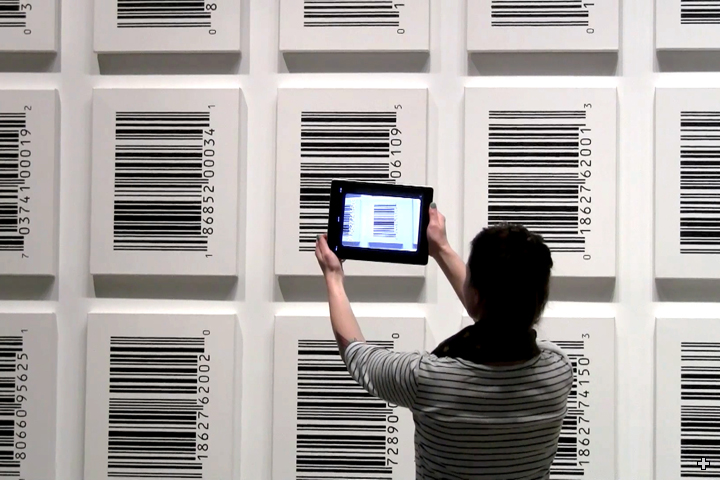 scanning barcode paintings