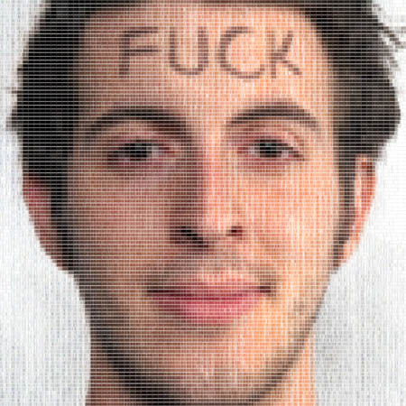 FUCK Face Barcode Self Portrait