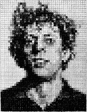 Chuck Close's drawing of Phillip
