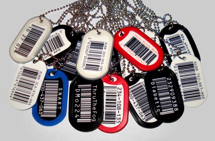 Barcode Dog Tags