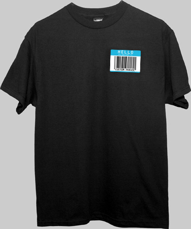 Custom Bar Code T-Shirt