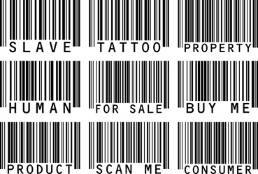 Barcode Word Tattoos