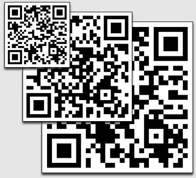 Custom QR Code Tattoos, Small, Medium, and Large Sizes